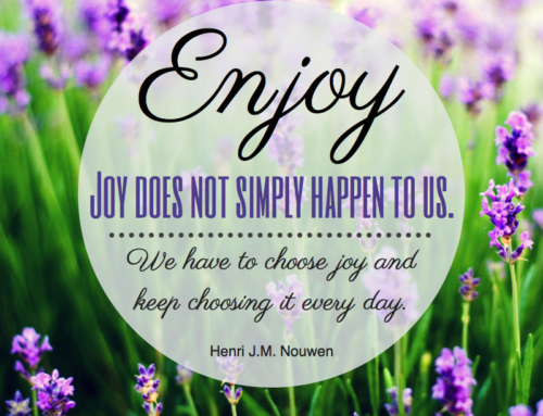 Joy Does Not Simply Happen To Us